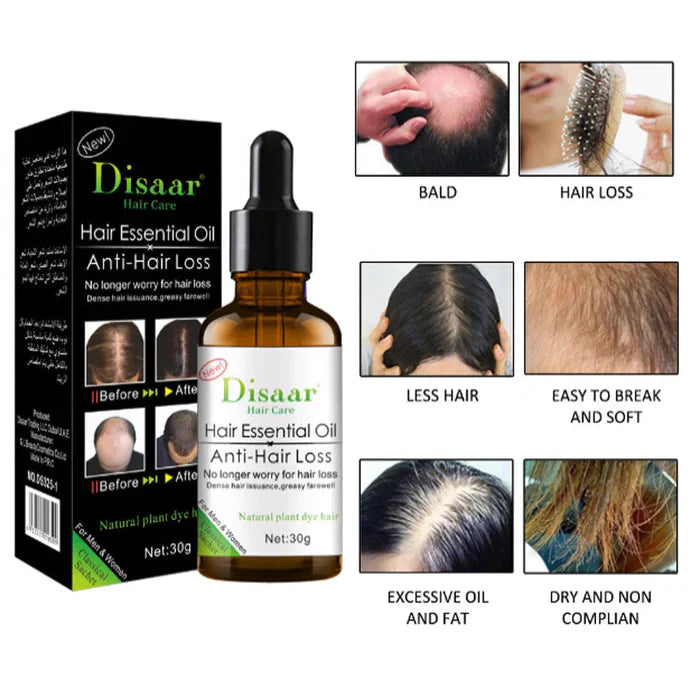 DISAAR Hair Growth Essential Oil Anti Hair Loss Treatment - 30ml Disaar