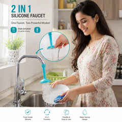 2 in 1 Silicone Kitchen Faucet Shower Tap - Each Cosmia.pk
