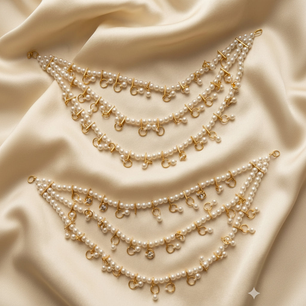 3 Lines Pearl Latkan Saharay Cosmia.pk