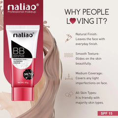 Maliao Instant Fair Look Make Up Finish BB Foundation Fairness Cream Maliao