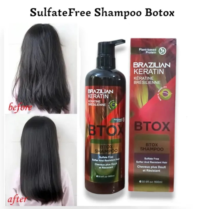 Brazilian Keratin Botox Shampoo Sulfate Free - 900ml Keratin