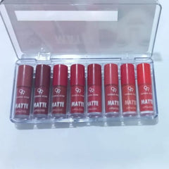 8 pc Professional Matt Lip Gloss Golden Rose