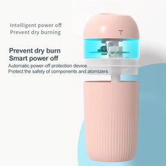 USB Mini Humidifier With 420ML Capacity Intelligent Anti-drying Cosmia.pk