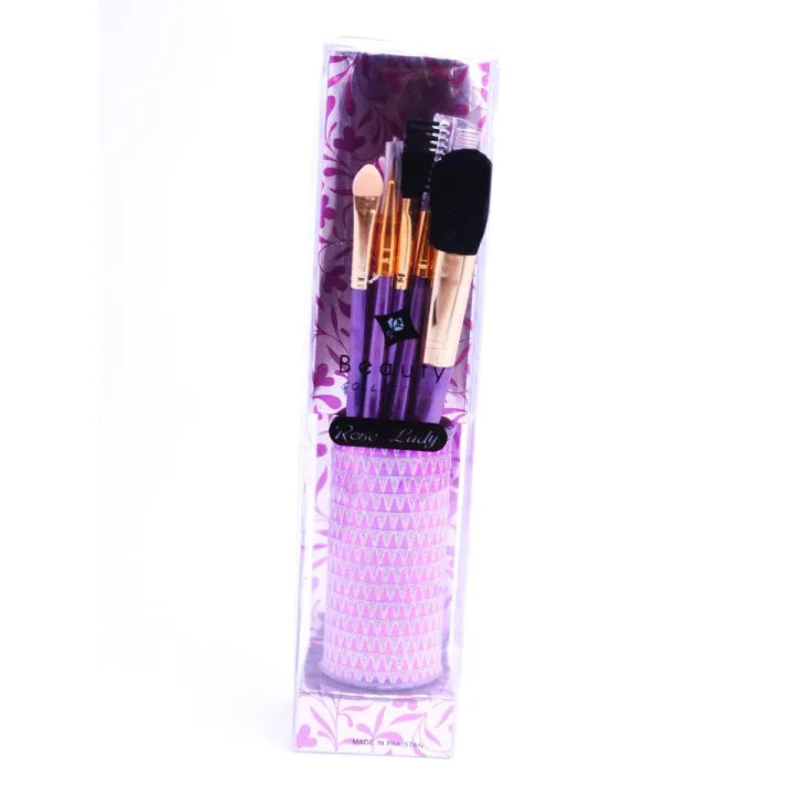 6 Pcs makeup brushes Portable Multifunctional Soft Makeup Brush Set rose lady