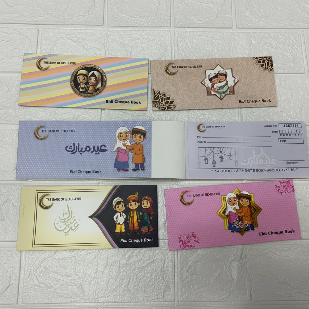 Eidi Cheque Book Style Envelopes – 10 Pages Cosmia.pk