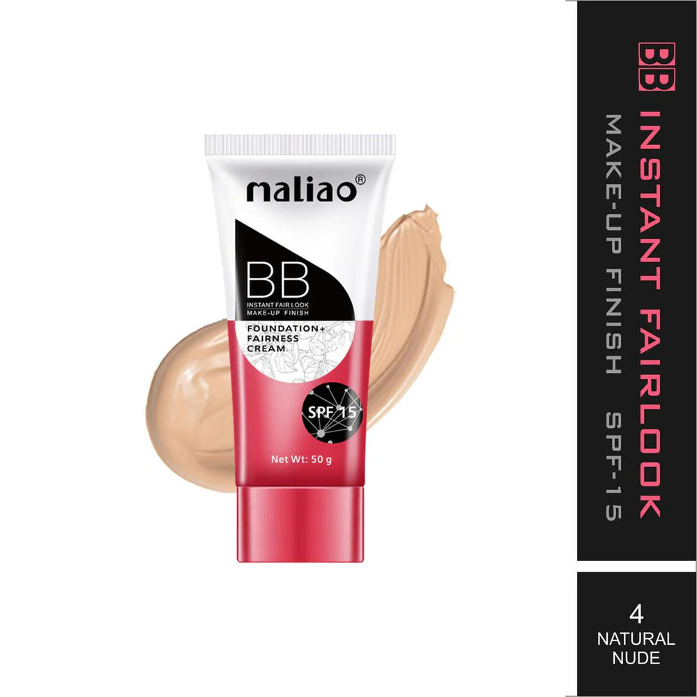 Maliao Instant Fair Look Make Up Finish BB Foundation Fairness Cream Maliao