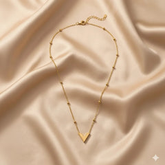 V Shape Heart Pendant Cosmia.pk