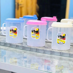 Aroni Random Color Kitchen Plastic Oil Jug With Lid & Handle Cosmia.pk