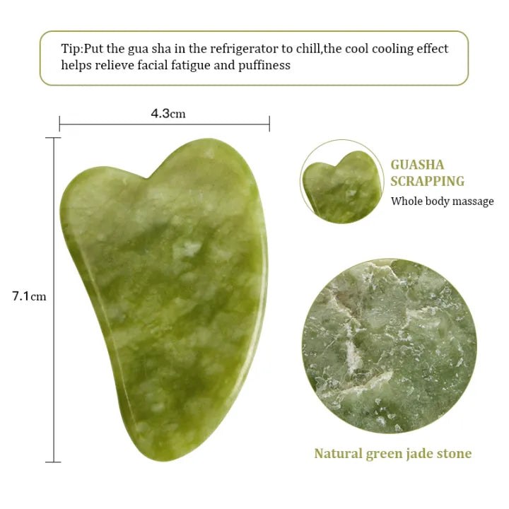 Natural Jade Guasha Scraper Anti-aging Anti-wrinkles Cosmia.pk