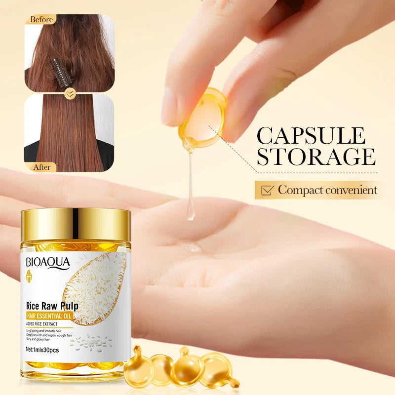 BIOAQUA Rice Raw Pulp Hair Essential Oil bioaqua