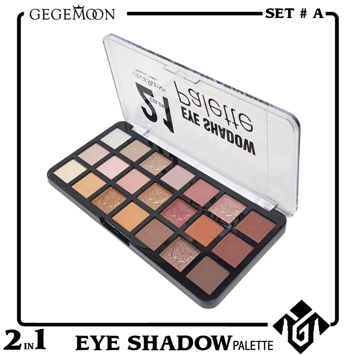 Gege Moon Eyeshadow Palette - 21 Colors Gege Moon