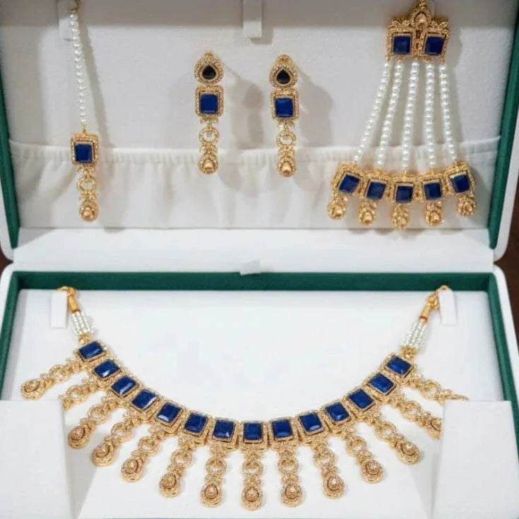 Zircon Necklace Set for Women – AD Super Design Premium Quality Cosmia