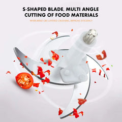 Manual Food Chopper Speedy Chopper with 3 Curved Stainless Steel Cosmia.pk