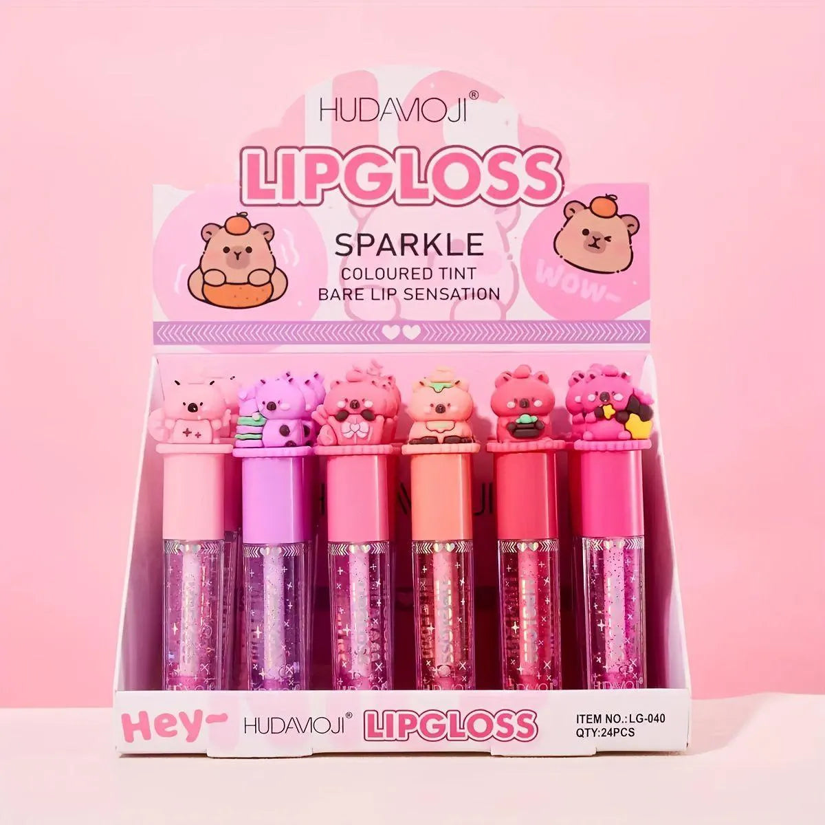Hudamoji Sparkle Coloured Tint Lipgloss Huda Moji
