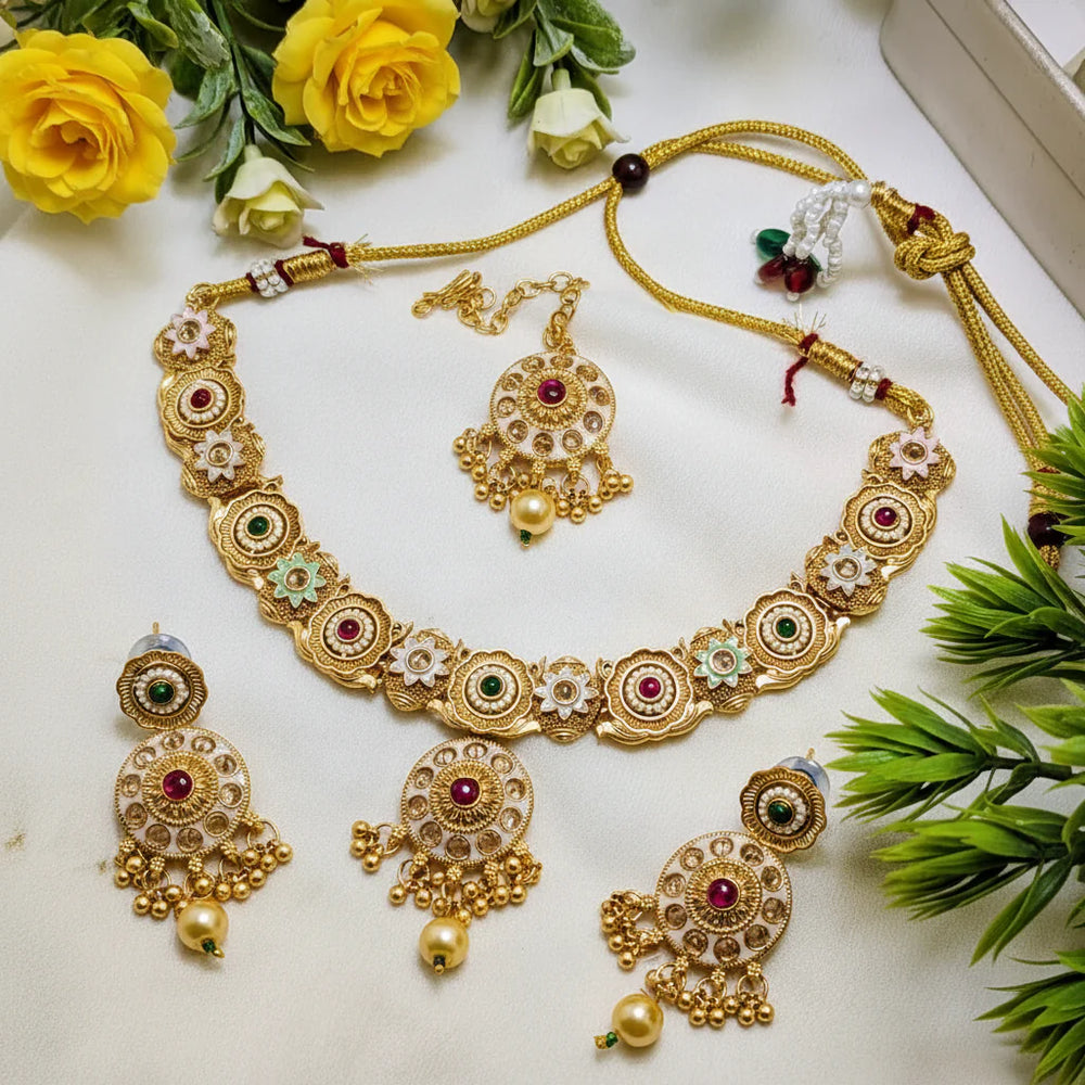 Rajwari Meena Necklace Set Cosmia