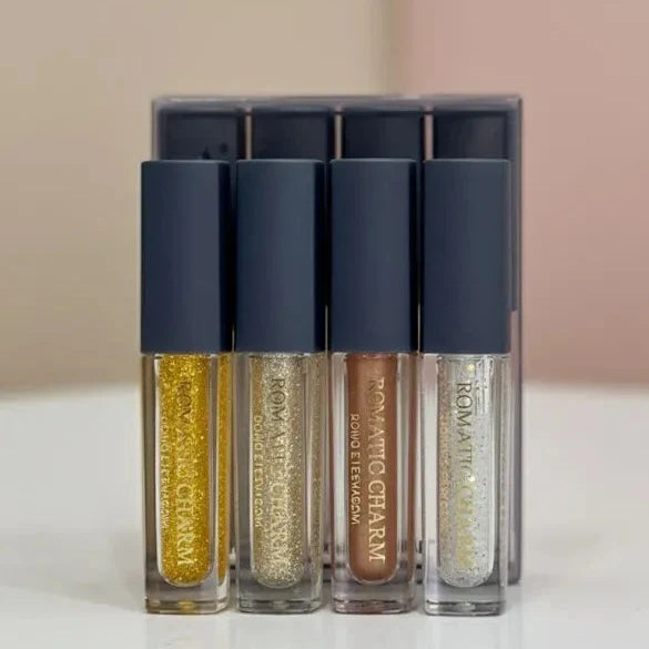 Romantic Charm Glitter Liquid Eyeshadow - Pack Of 4 Romantic Charm