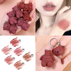 Julystar Bear Keychain Style Trendy Lip Gloss JulyStar