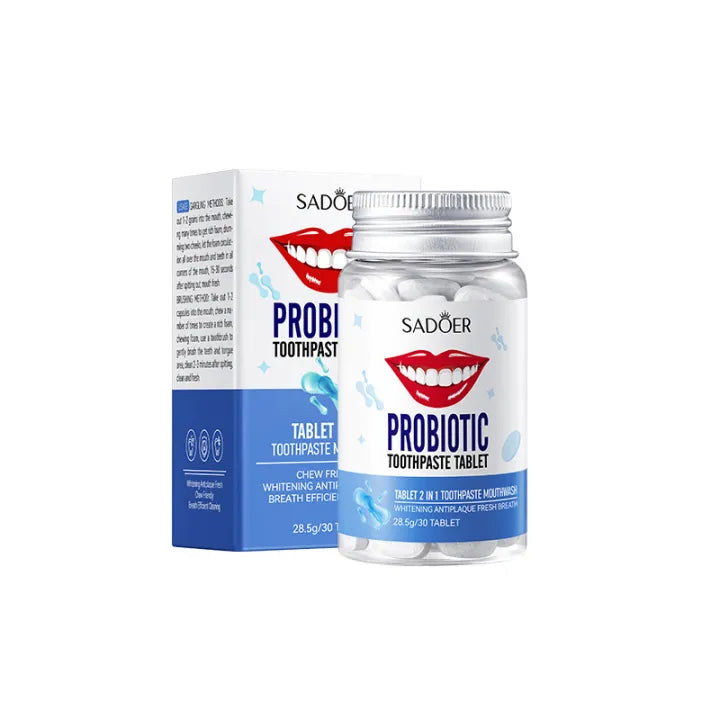 Sadoer 2 in 1 Solid Toothpaste Tablets -  28.5g Sadoer