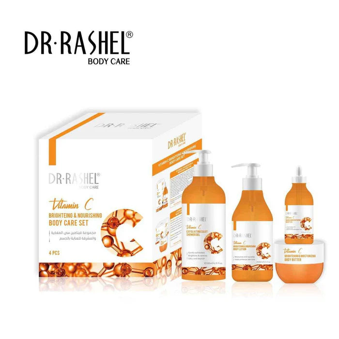 DR.Rashel New 4 PC Set Vitamin C Brighteing & Nourishing Body Care Series DR.Rashel