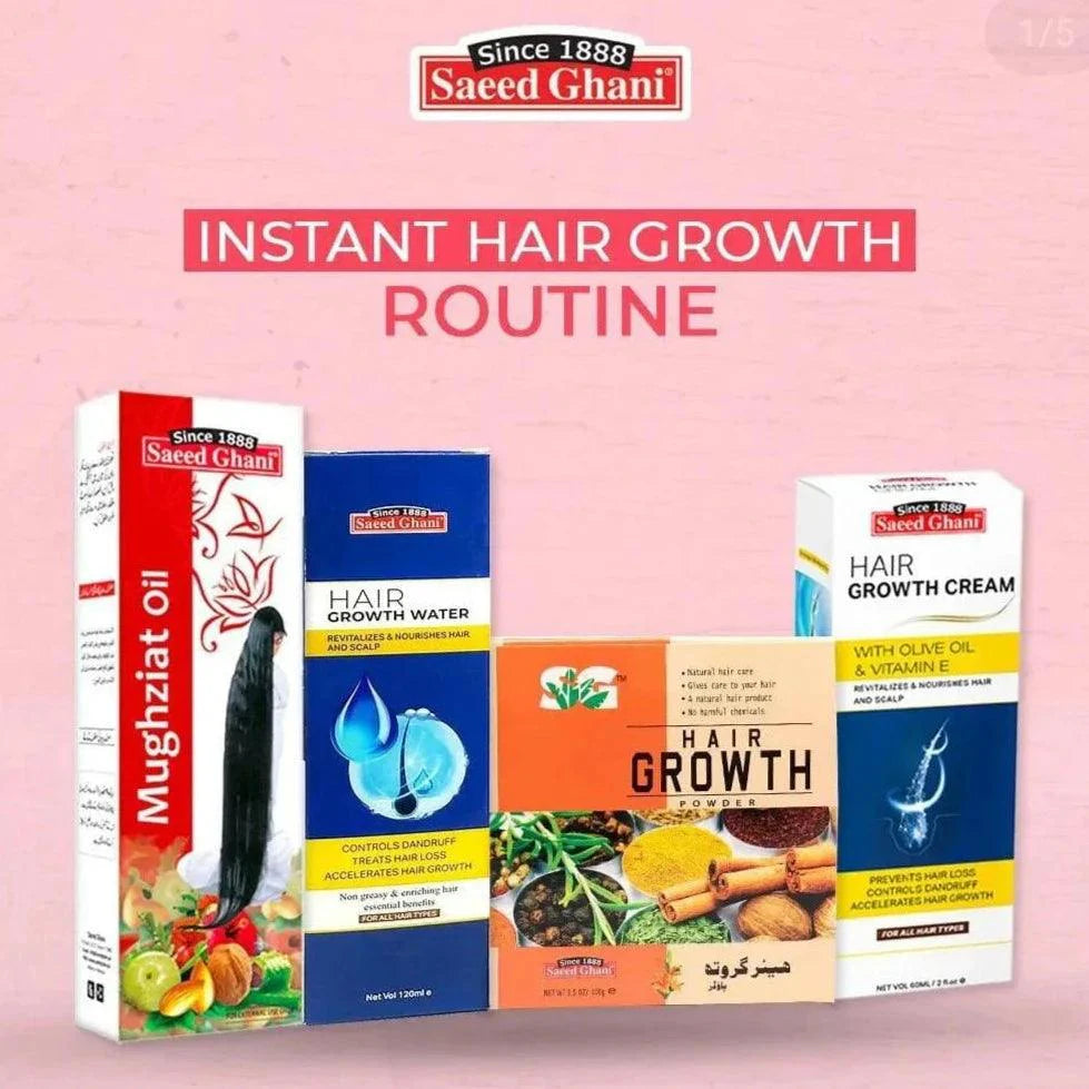 Set Of 4 Saeed Ghani Hair Growth Routine Saeed Ghani