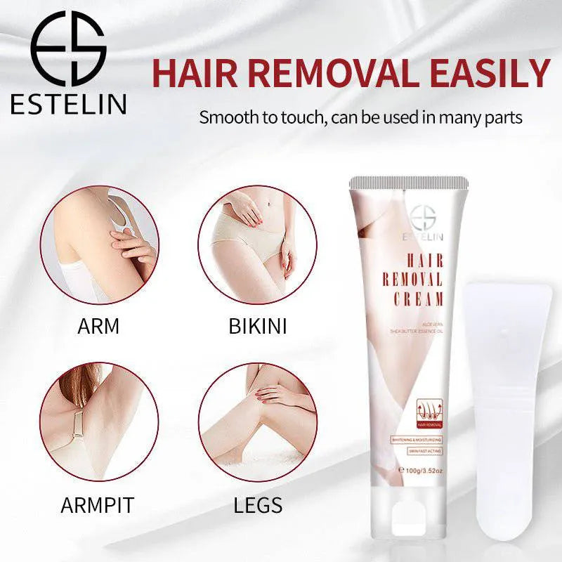 ESTELIN Aloe Vera Shea Butter Essence Oil Hair Removal Cream - 100g Estelin