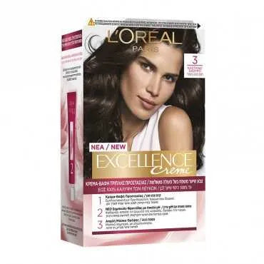 LOreal Excellence Creme 3 Natural Darkest Brown Loreal Paris