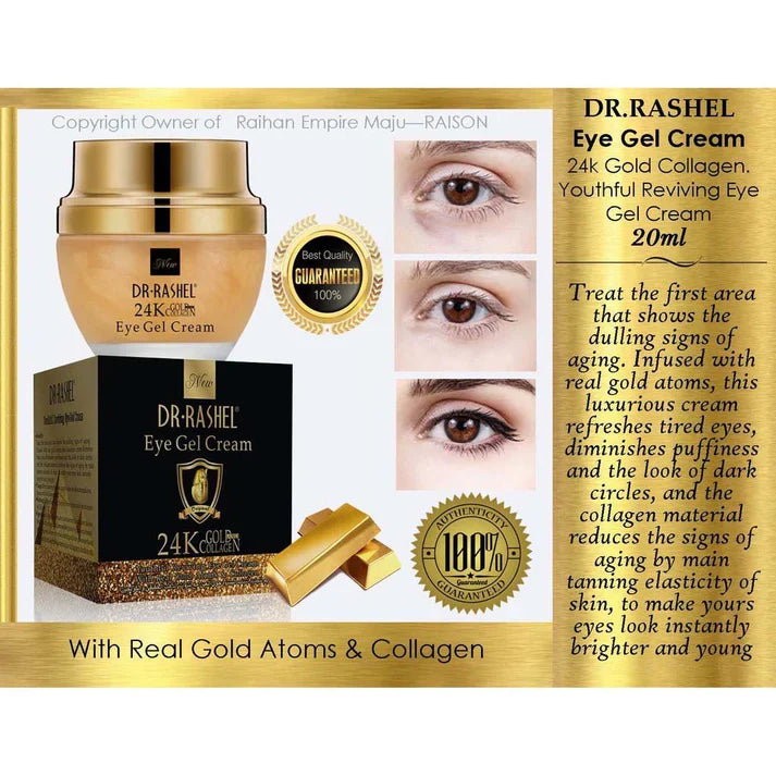 Dr.Rashel 24K Gold And Collagen Eye Gel Cream - 30ml DR.Rashel