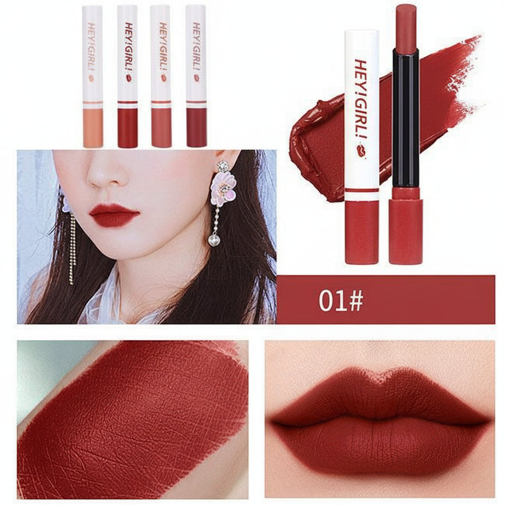 Heng Fang Hey Girl Velvet Matte Lipsticks - Pack Of 4 Heng Fang