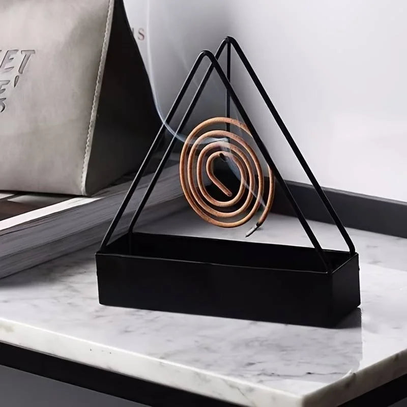 Simple Triangle-shaped Iron Mosquito Coil Holder Cosmia.pk