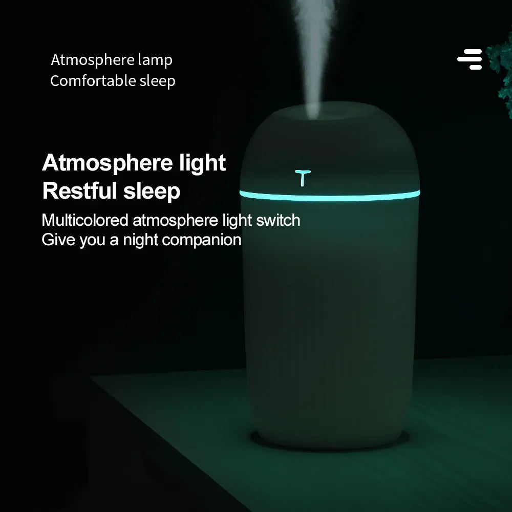 USB Mini Humidifier With 420ML Capacity Intelligent Anti-drying Cosmia.pk