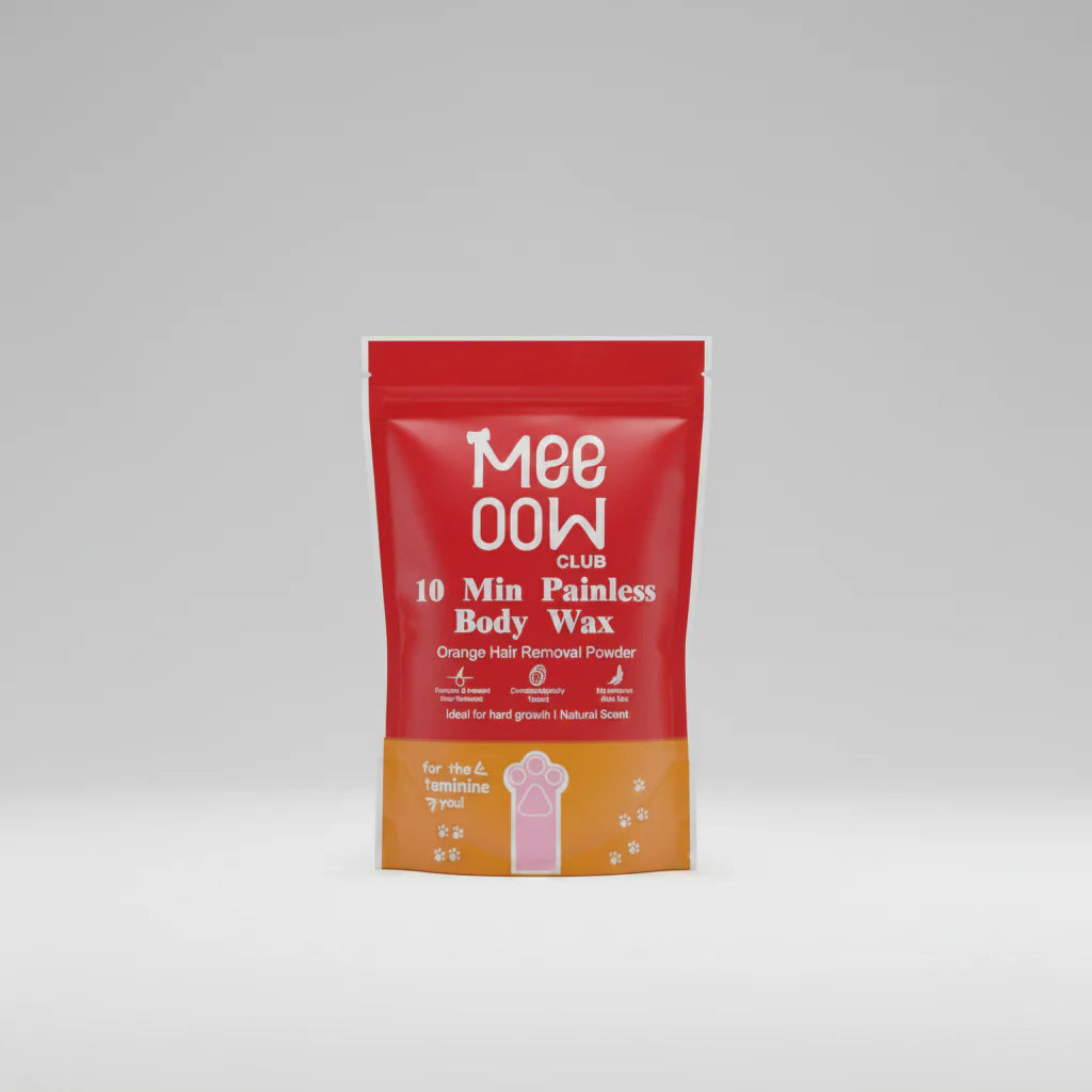 Meow Club 10-Min Painless Body Wax Powder with Spoon - 100g Meeoow Club