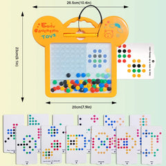 Educational Cat Style Magnetic Beads Drawing Board Cosmia.pk