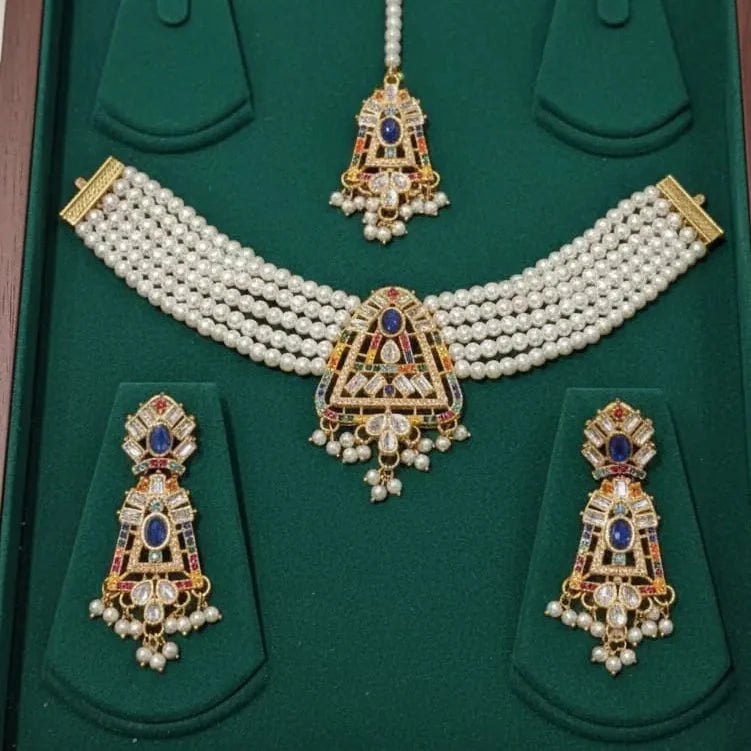 9 Ratan Pal Choker Necklace Set Cosmia
