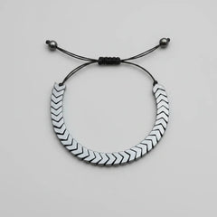 Adjustable Chevron Arrowhead Macrame Bracelet-Each Cosmia.pk
