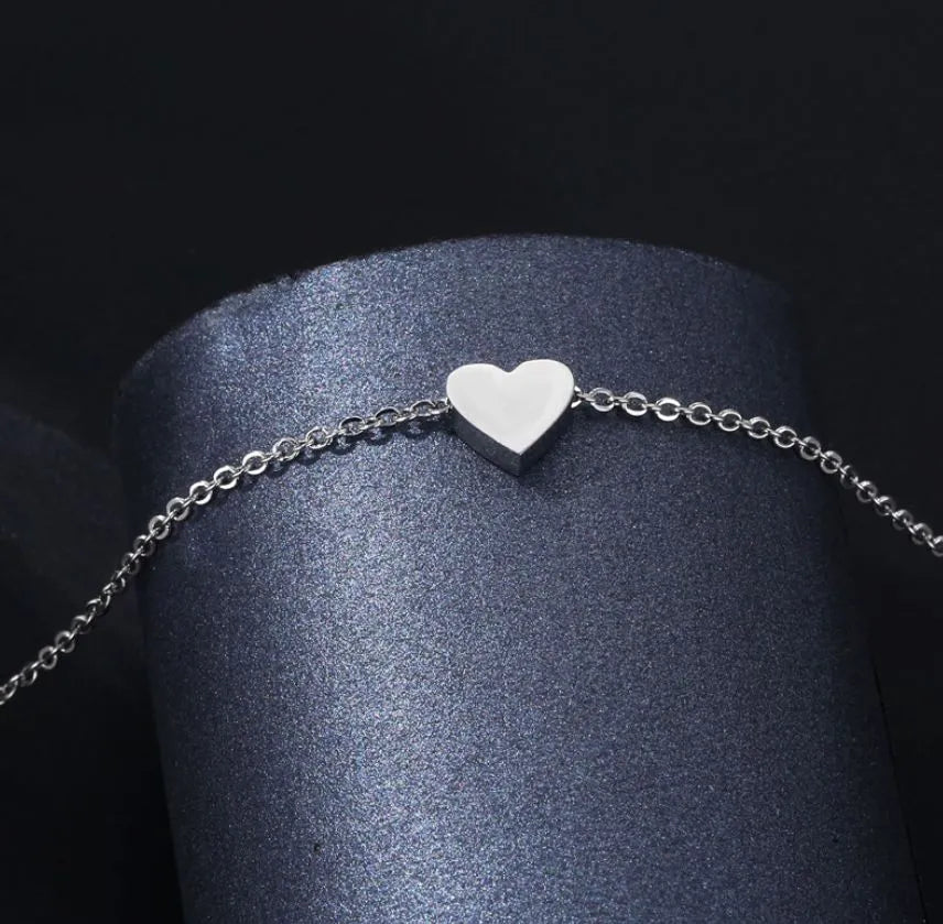 Stainless Steel Tiny Heart Chain Cosmia
