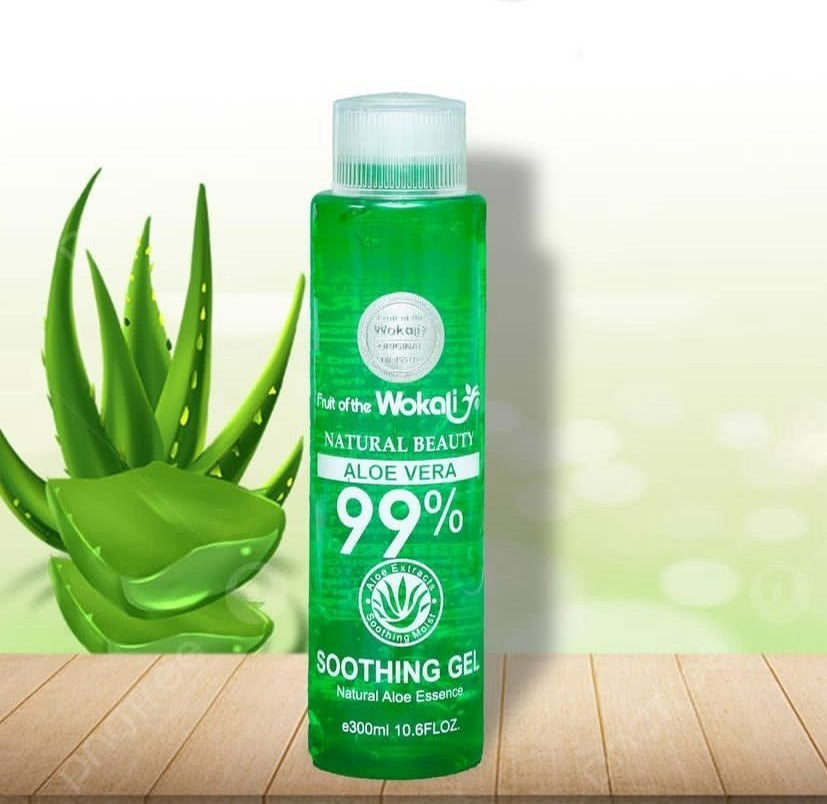 Wokali Natural Beauty Aloe Vera Soothing Gel 99% Wokali