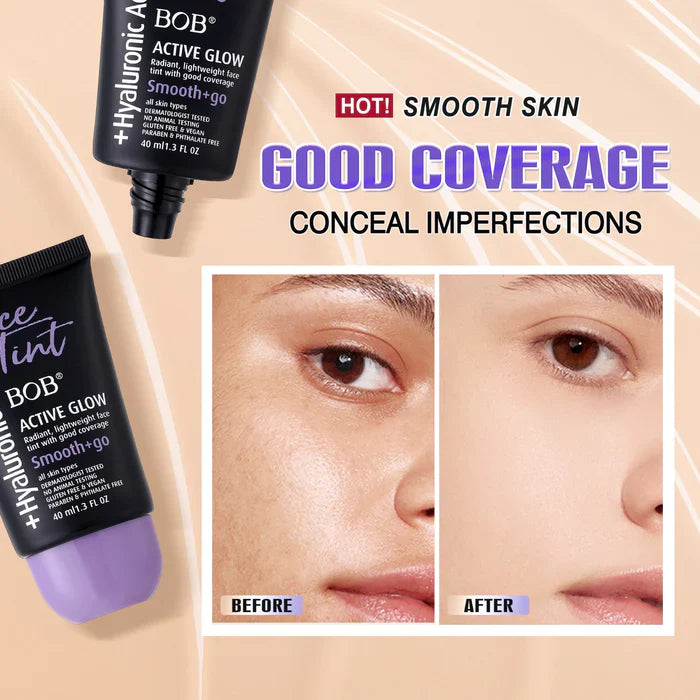 BOB Hyaluronic Acid Active Glow Face Foundation – 40ml BOB