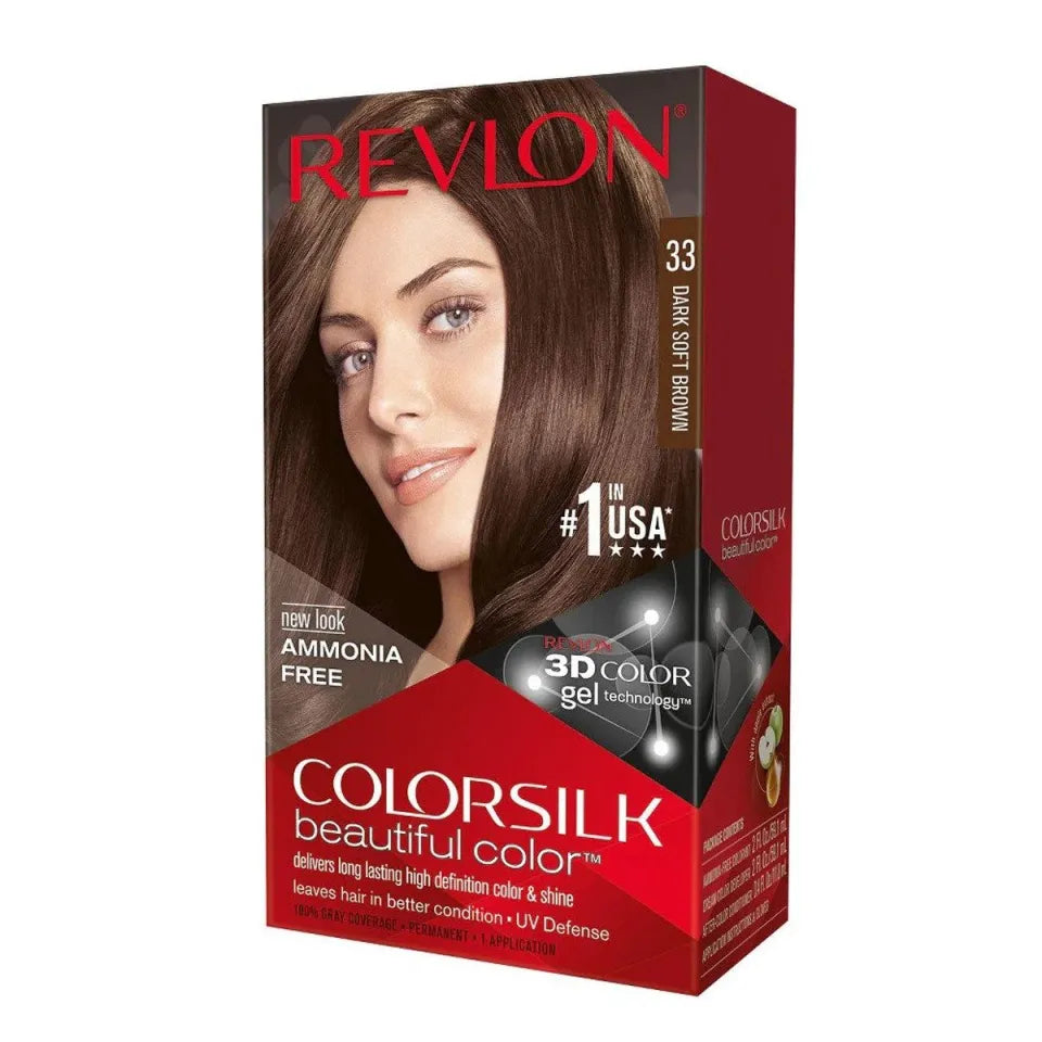 REVLON (Italy) 33 Dark Soft Brown 3D Hair Color Revlon
