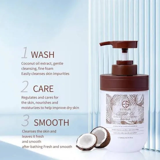 ESTELIN Vitamin E Coconut Oil Body Wash Estelin