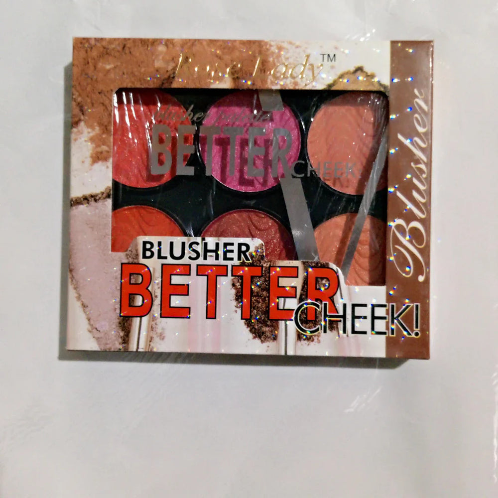 Rose Lady Blusher Palette Batter Cheek 6 in 1 Rose Lady