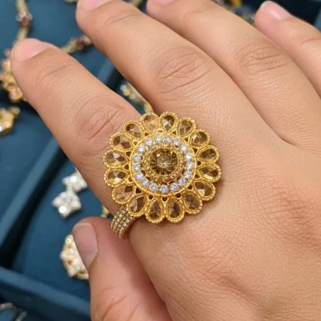 Shisha Kundan Ring Cosmia