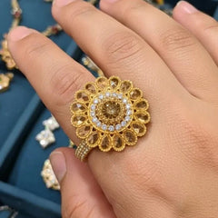 Shisha Kundan Ring Cosmia