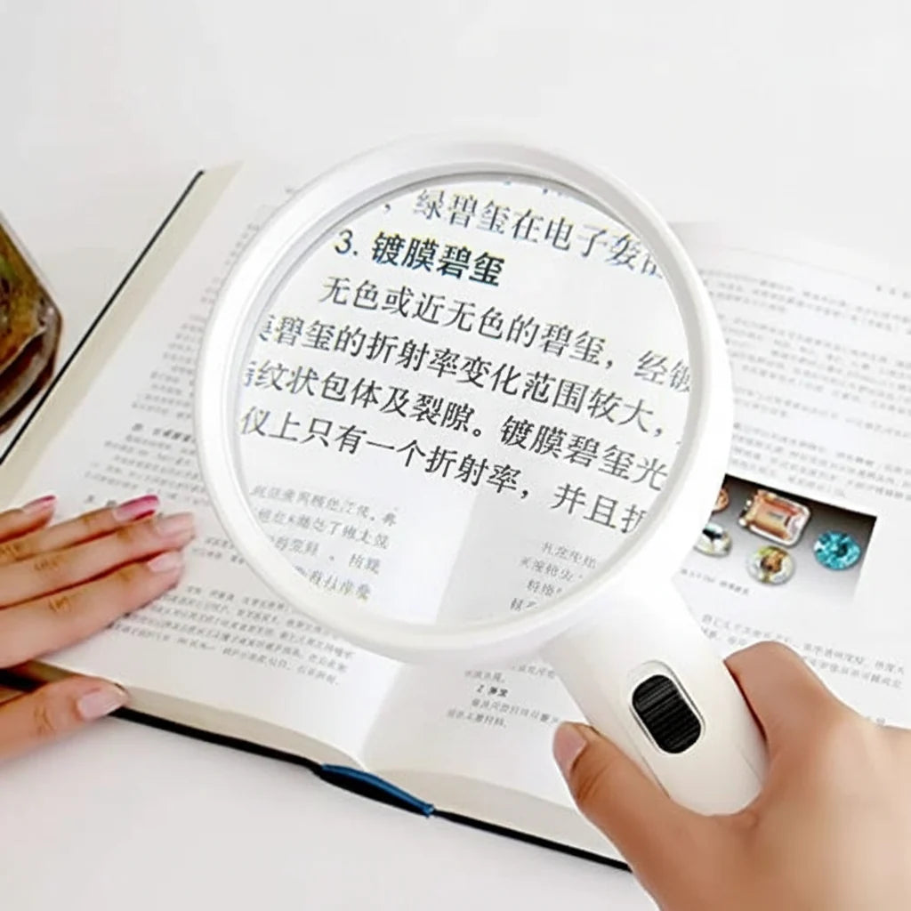 Handheld Magnifying Glass with LED Light Cosmia.pk