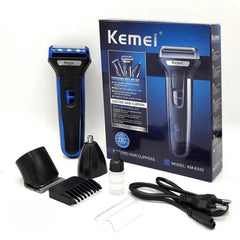 3 In 1 KEMEI KM-6332 Rechargeable Electric Shaver & Trimmer Kemei