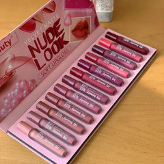 3Q Beauty Matte Velvet Lip Gloss Set of 12 3Q Beauty