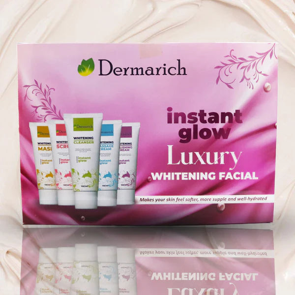 Dermarich Instant Glow Luxury Whitening Facial Kit- 5 Steps Dermarich