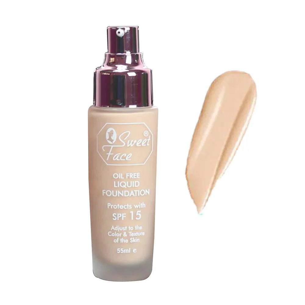 Sweet Face Oil Free Liquid Foundation SPF 15 - 55ml Sweet Face
