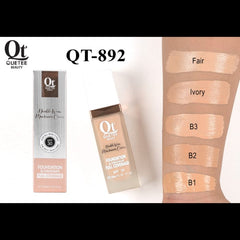 Quetee Beauty Full Coverage Water Proof Foundation Quetee