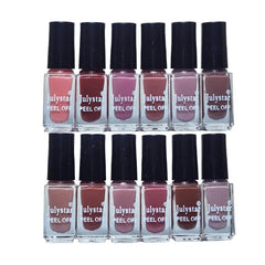 12Pcs JulyStar Peeloff Nail Polish Set JulyStar
