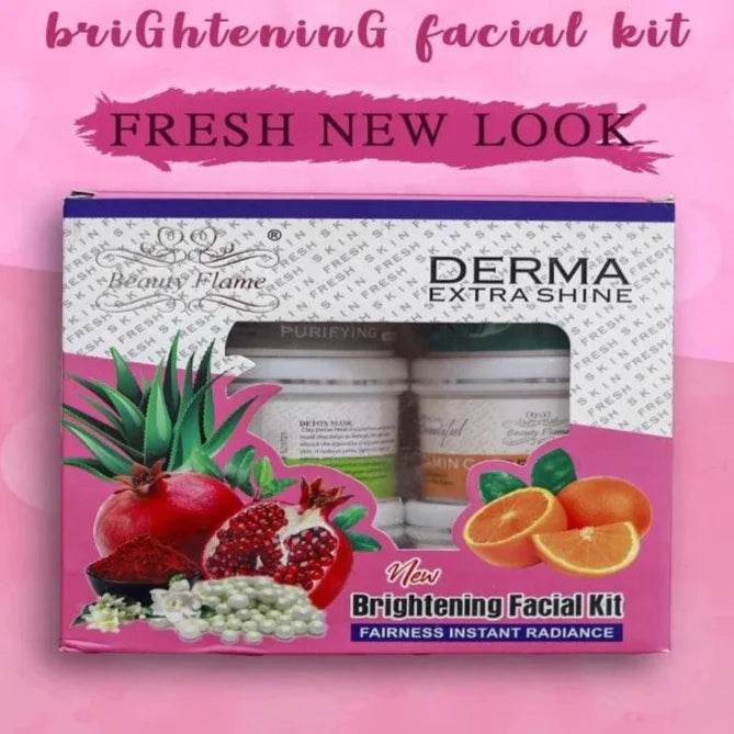 Derma Extra Shine Facial Kit - 95ml Each Derma Shine